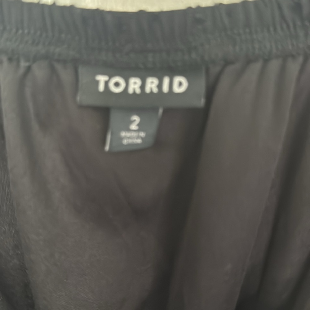Sheer Black Women's Top by Torrid, Cinched Waist, Dress up or Wear with Jeans! - Picture 3 of 13